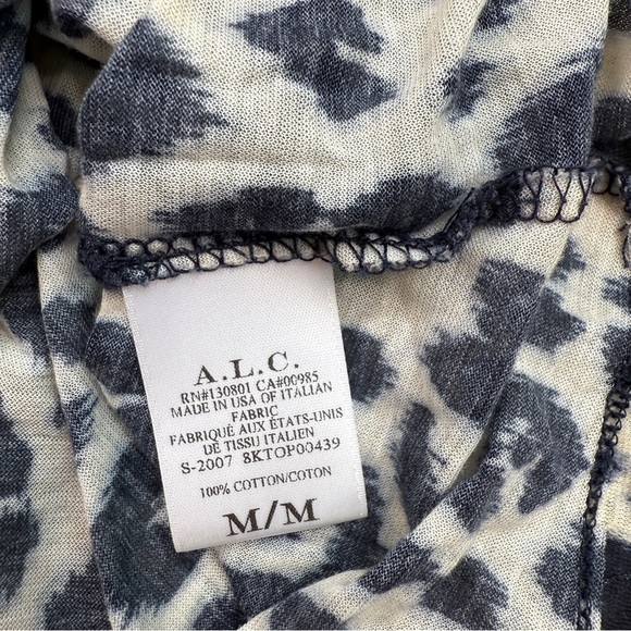 A.L.C. Bambina Leopard Print Tissue T-Shirt - Picture 5 of 5